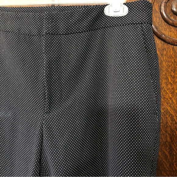 ZARA Microprint Black Skinny Pants Sz 6 - Picture 5 of 9